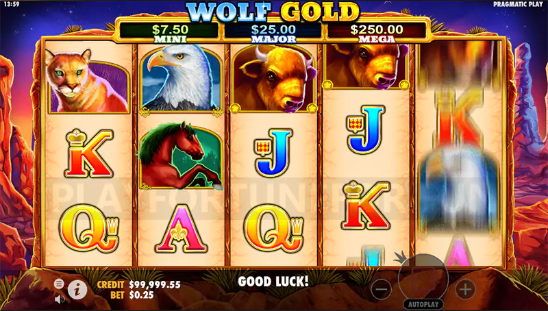 wolf gold free spins