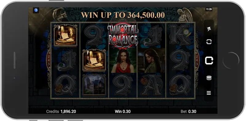 immortal romance slot mobile