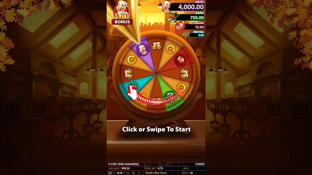 bier haus wheel of fortune