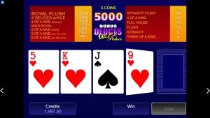 Bonus Deuces Wild Poker demo