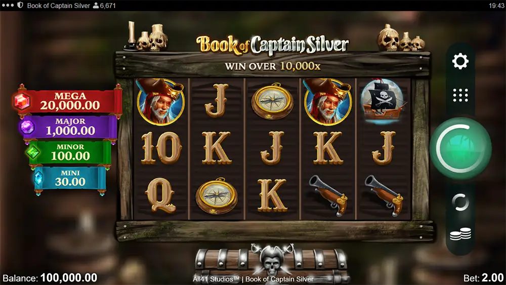 Book of Captain Silver Slot