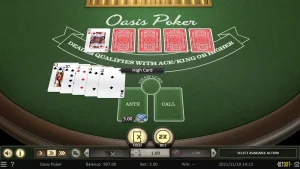 Oasis Poker demo