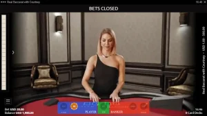 Real Baccarat with Courtney demo