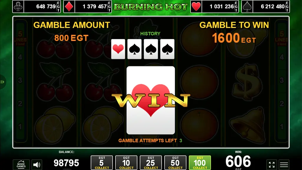 burning hot slot gamble