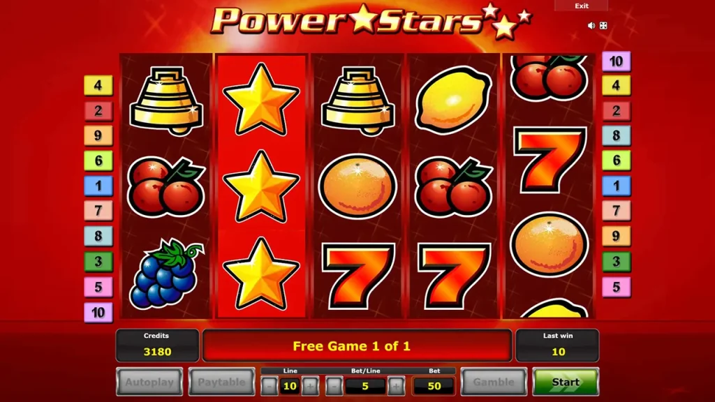 Power Stars free spins