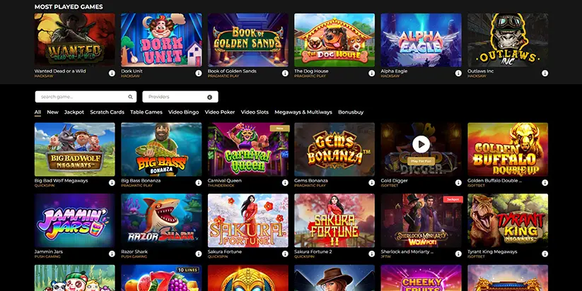 blacklion casino games