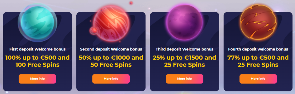 cosmicslot welcome bonuses