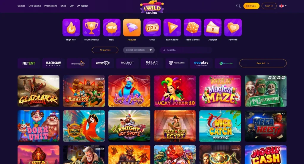 iwildcasino games