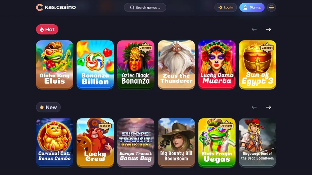 kas casino games