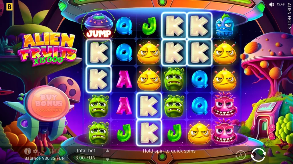 Alien Fruits slot bonus