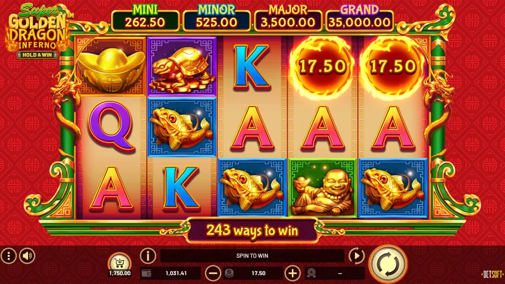 Super Golden Dragon Inferno bonus