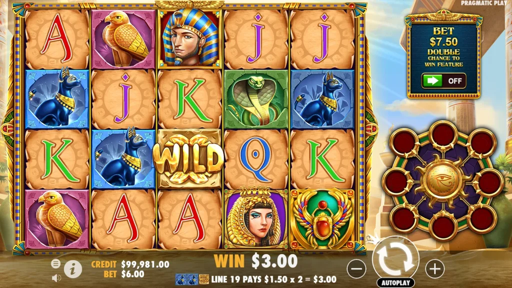 eye of cleopatra slot bonus