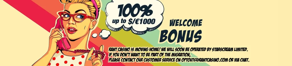 rant casino welcome offer