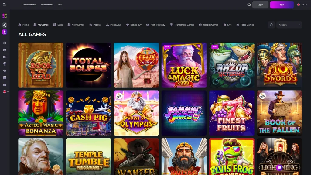 scream casino games