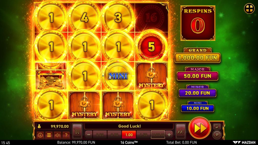 16 Coins slot bonus