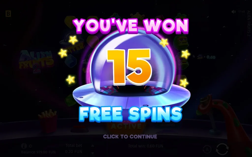 Alien Fruits 2 Free Spins