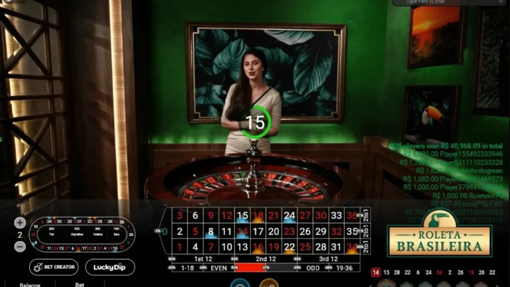 brazilian roulette live dealer