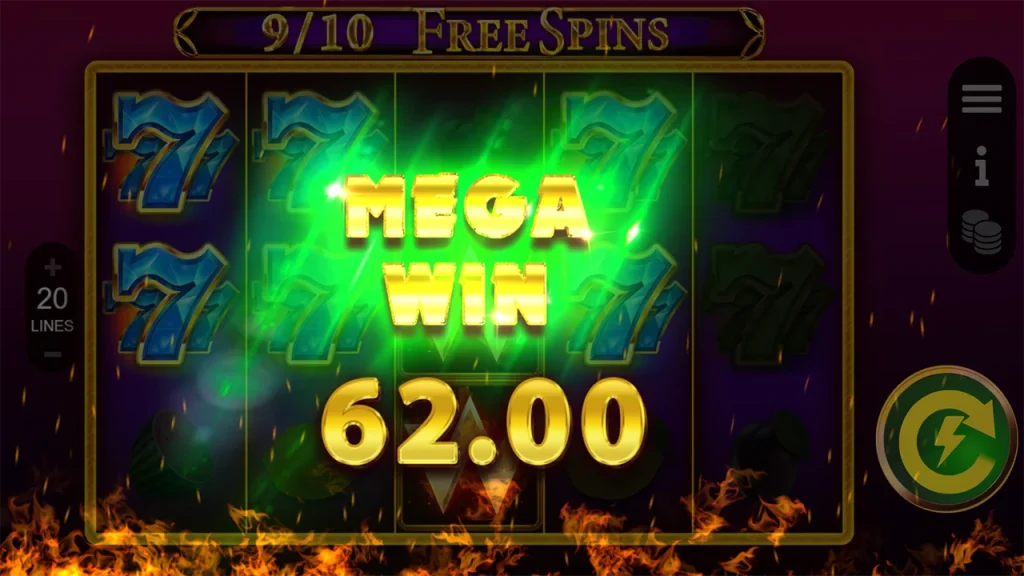 burning classics mega win