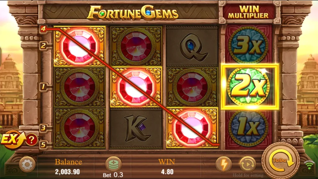 fortune gems multiplier