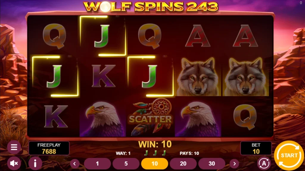 Wolf Spins 243 Win