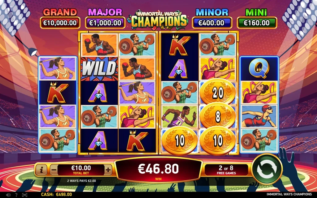 Immortal Ways Champions Free Spins