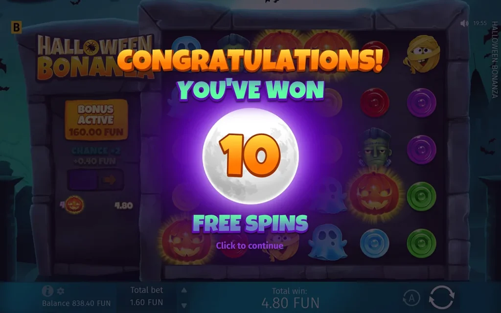 Halloween Bonanza Free Spins