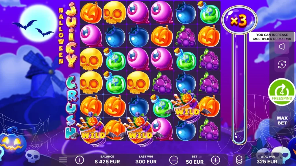 Juicy Crush Halloween Free Spins