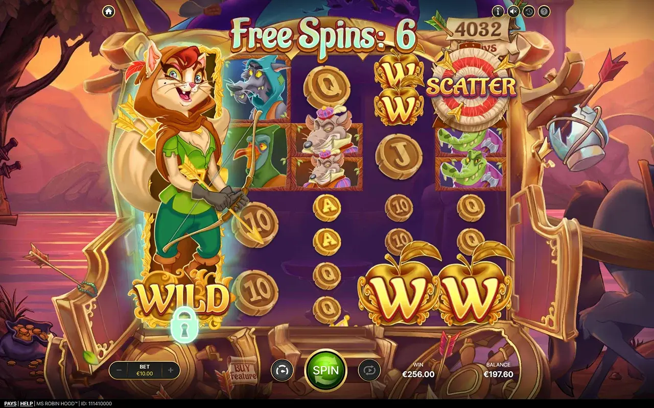 Ms Robin Hood Free Spins