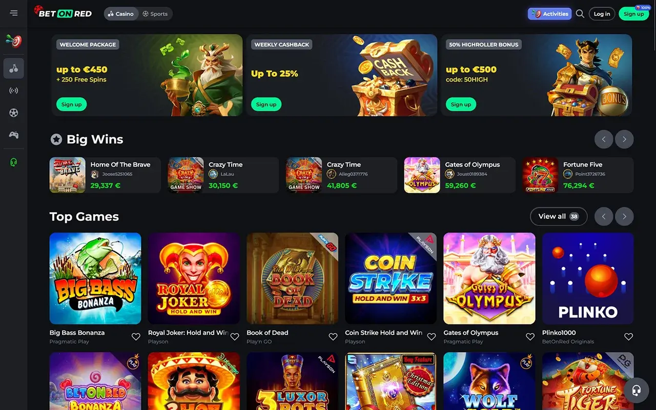 BetOnRed Games