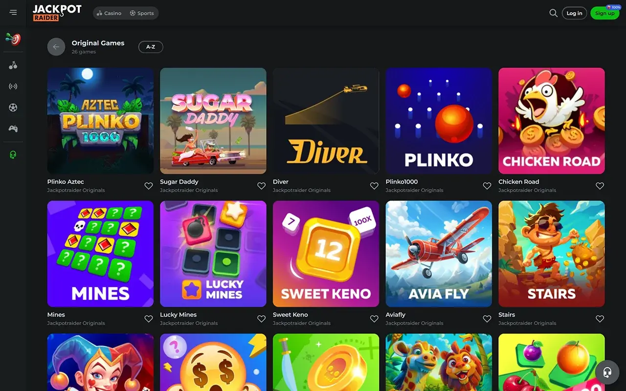 JackpotRaider Original Games JackpotRaider Original Games