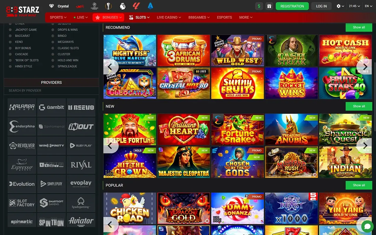  888STARZ Games