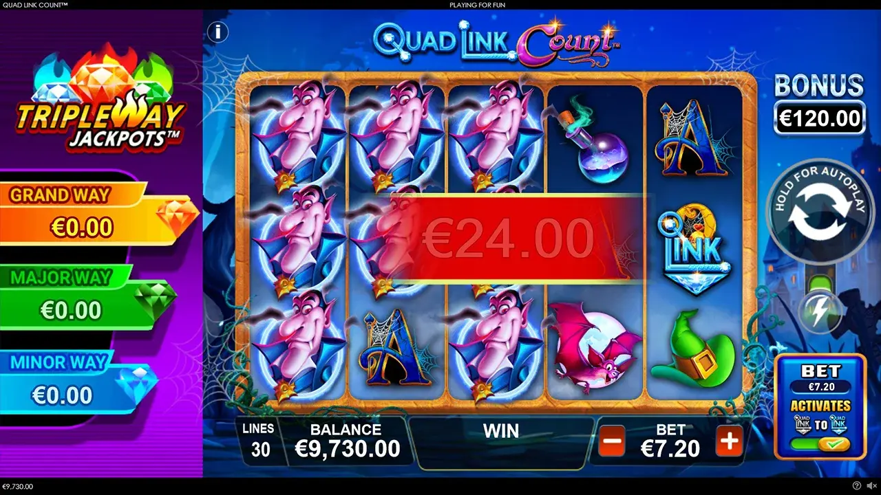 Quad Link Count Win Quad Link Count Win