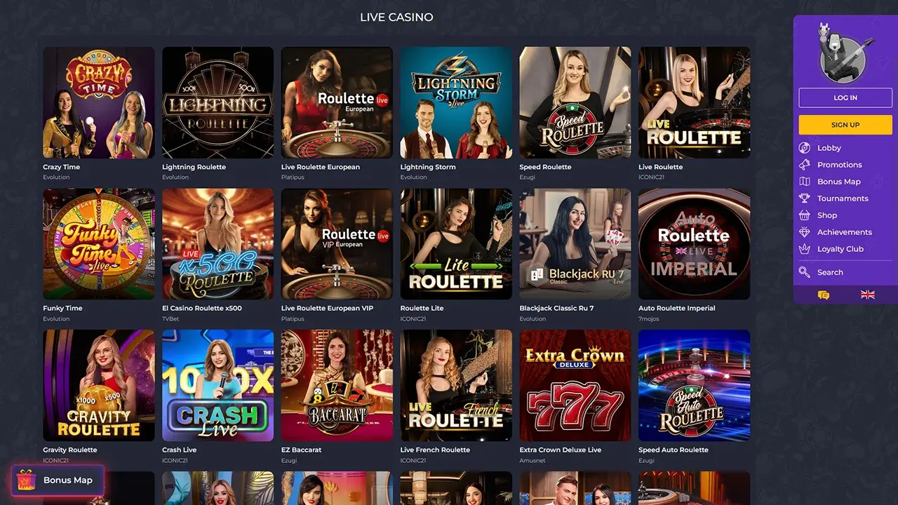 Rolling Slots Live Dealer