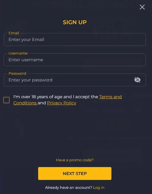 Rolling Slots Casino Registration Form