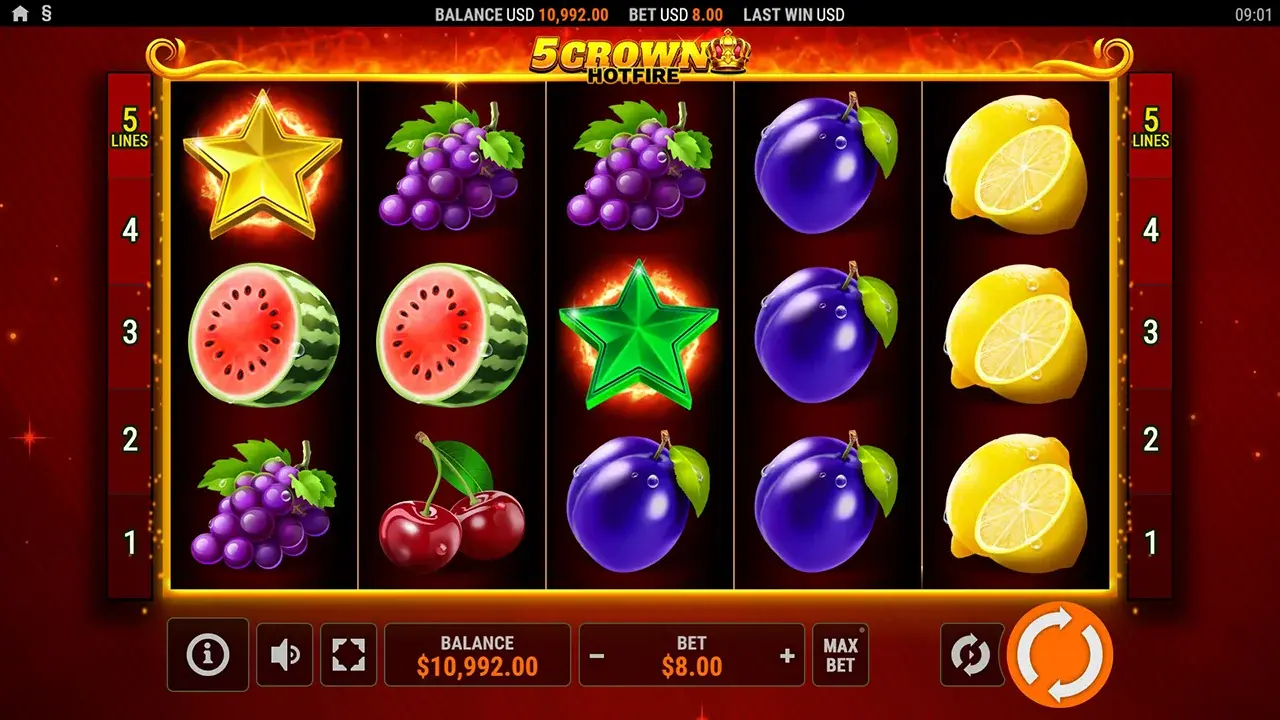 Play 5 Crown Hotfire 5 Crown Hotfire