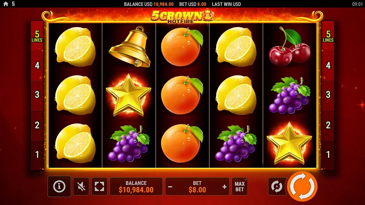 5 Crown Hotfire Free Play 5 Crown Hotfire Free Play