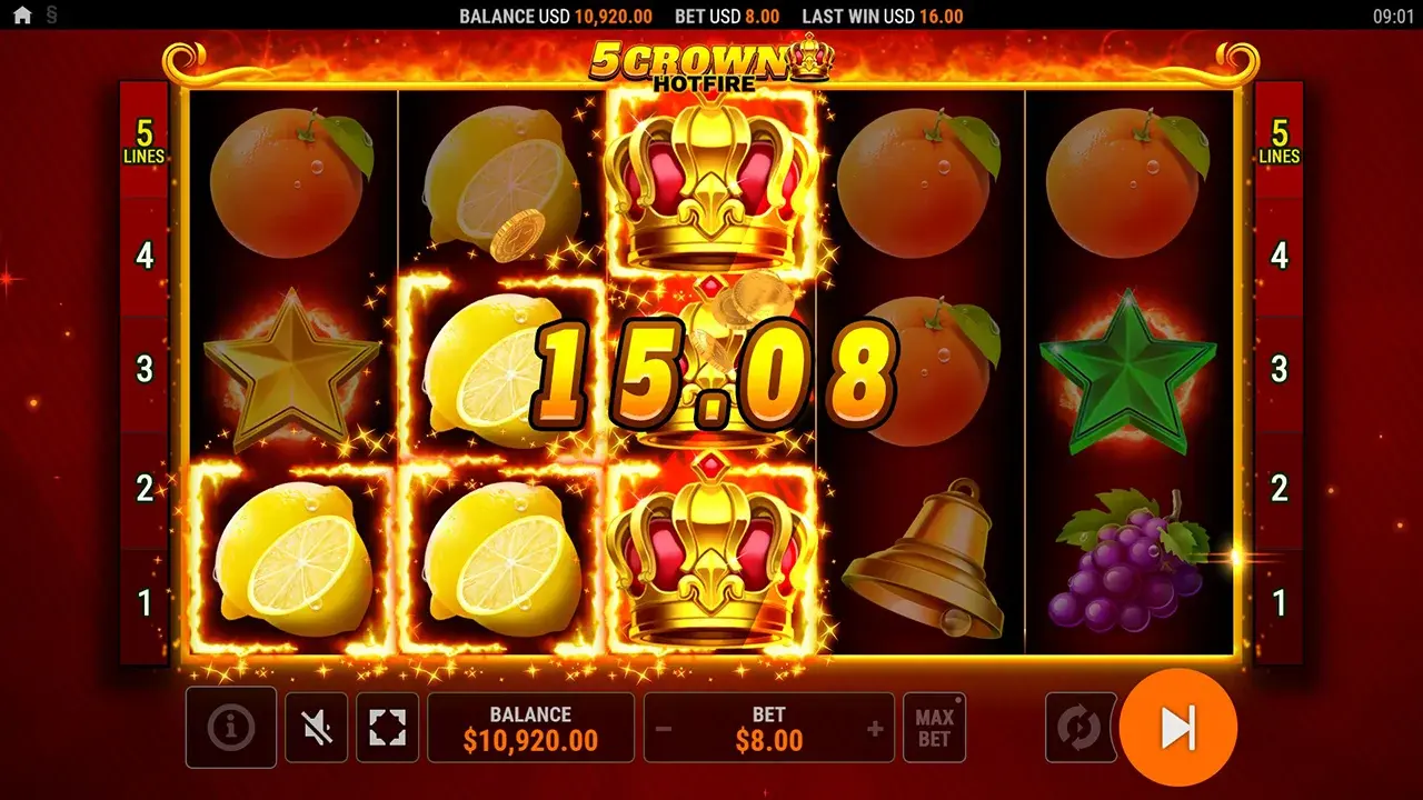 5 Crown Hotfire Special Symbols 5 Crown Hotfire Special Symbols