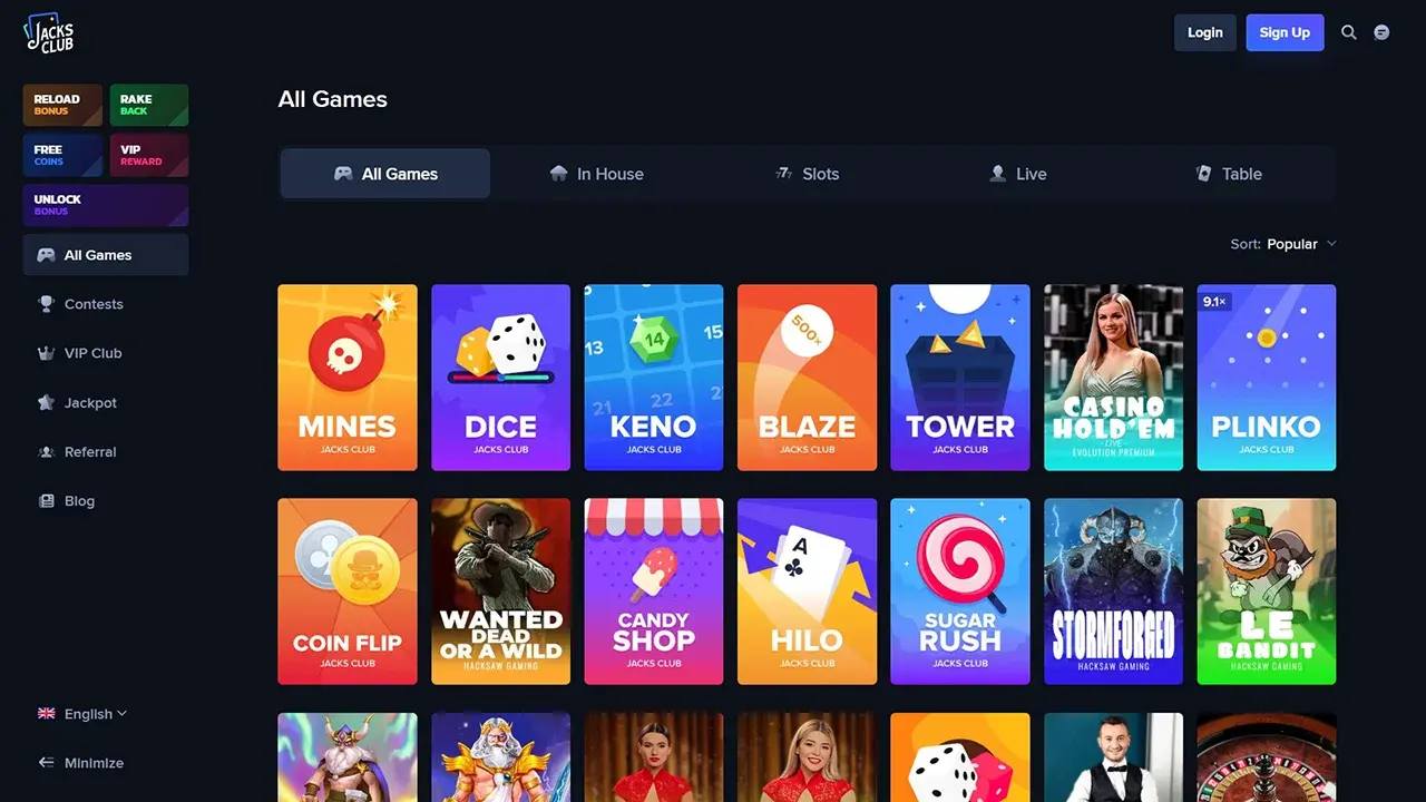 Jacks Club Games Jacks Club Games