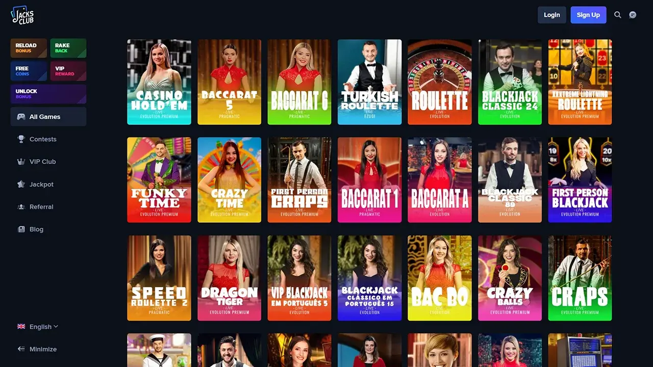 Jacks Club Live Dealer Jacks Club Live Dealer
