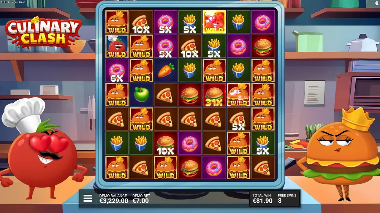Culinary Clash Free Spins