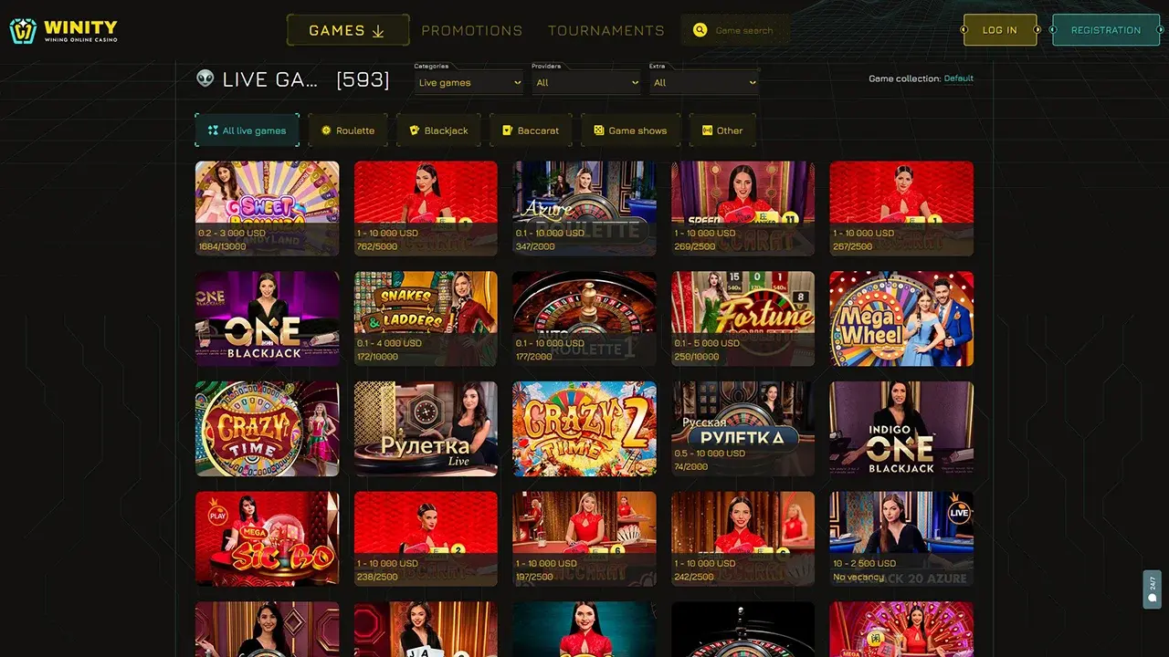 Winity Live Dealer Winity Live Dealer