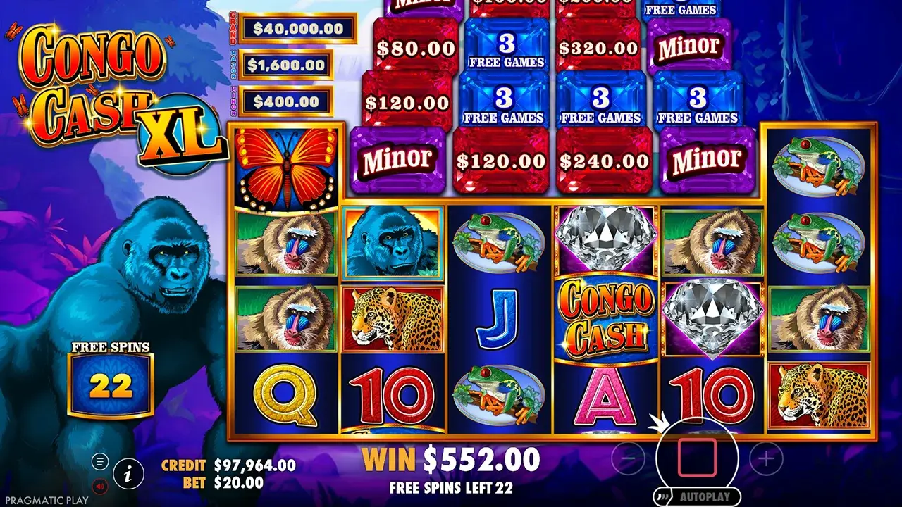 Congo Cash XL Free Spins
