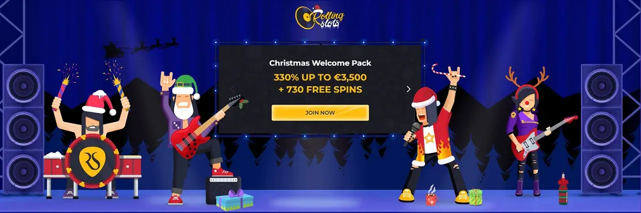 Rolling Slots Welcome Package