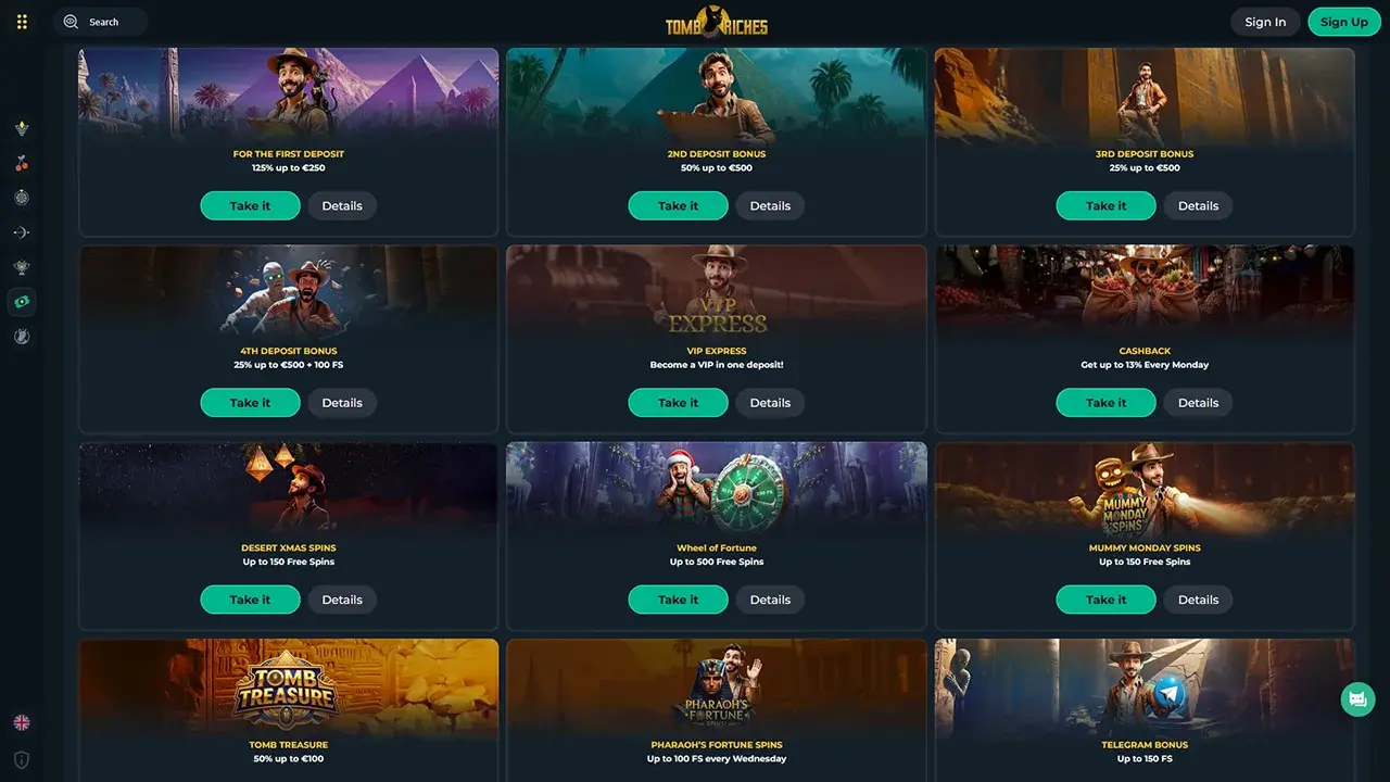 Tomb Riches Casino Online Betting – Review für Spieler aus Deutschland