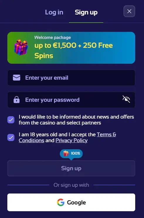 Browinner Registration Form