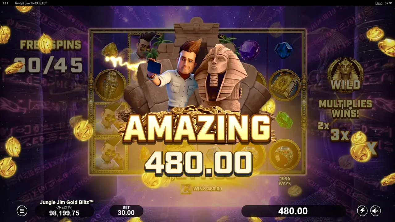 Jungle Jim Gold Blitz Win