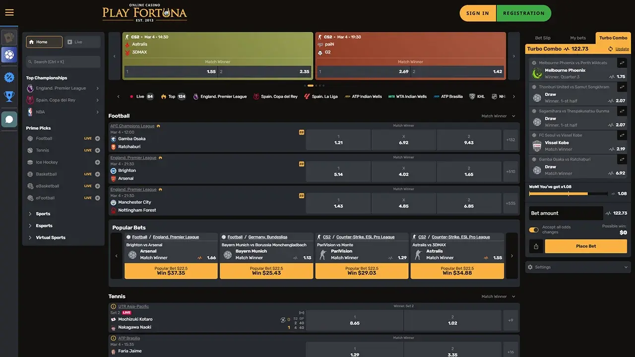 Fortuna bet