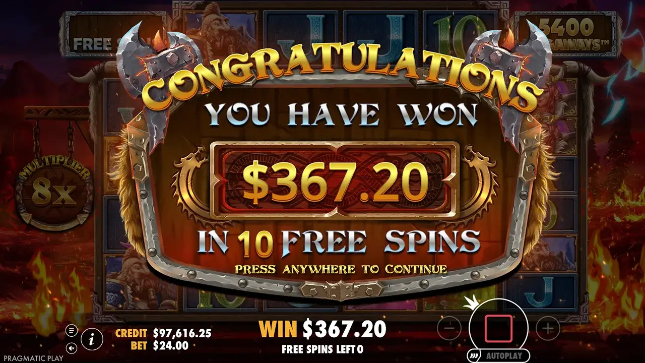 Power of Thor Megaways Win Power of Thor Megaways Win