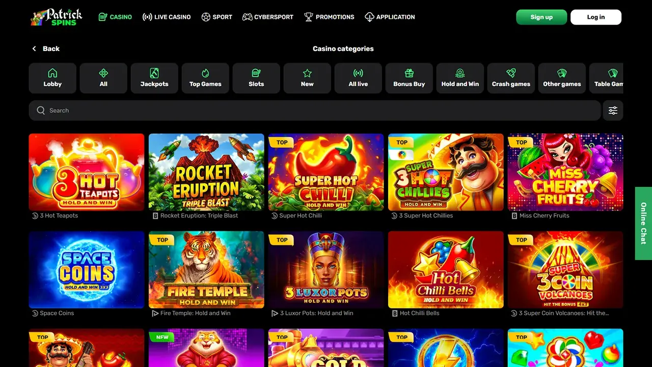 PatrickSpins Casino Games