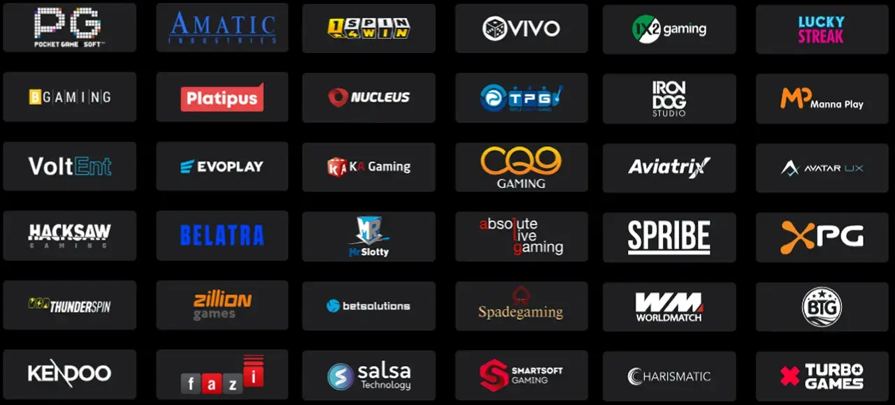 PatrickSpins Casino Providers